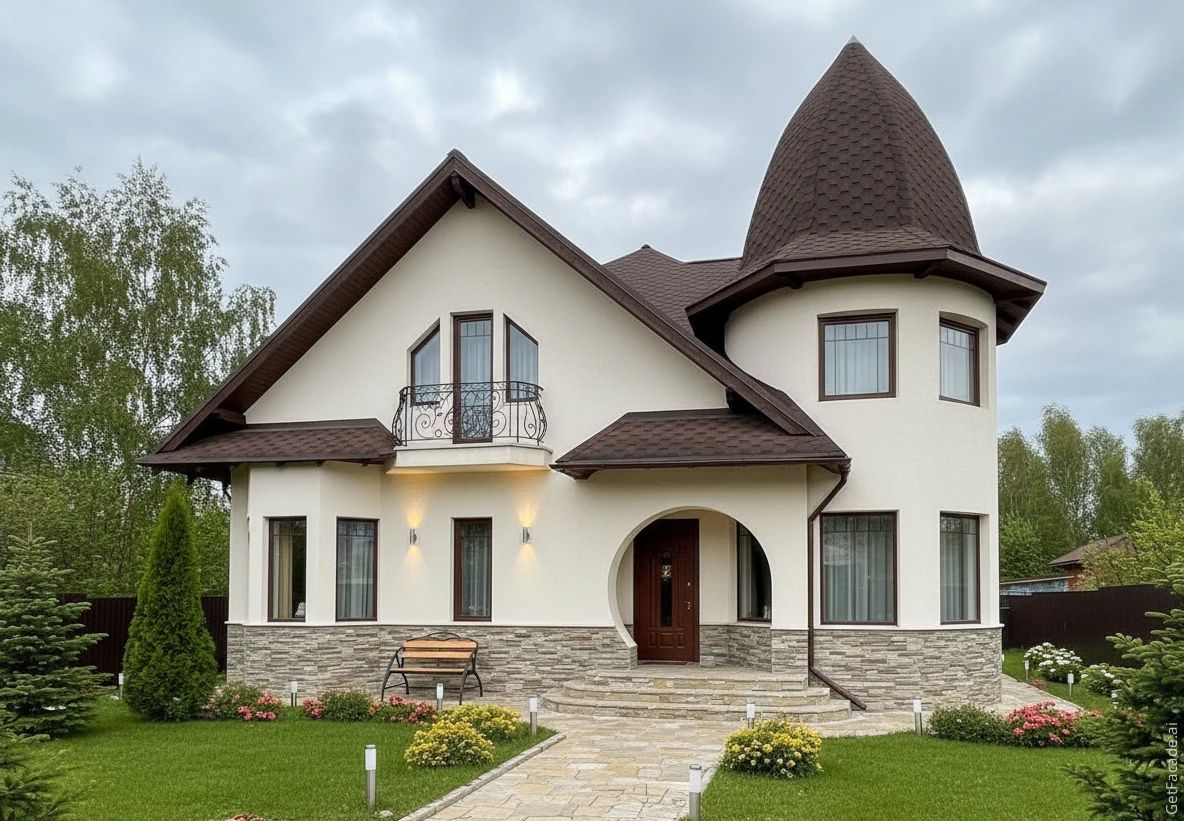 AI-transformed home exterior